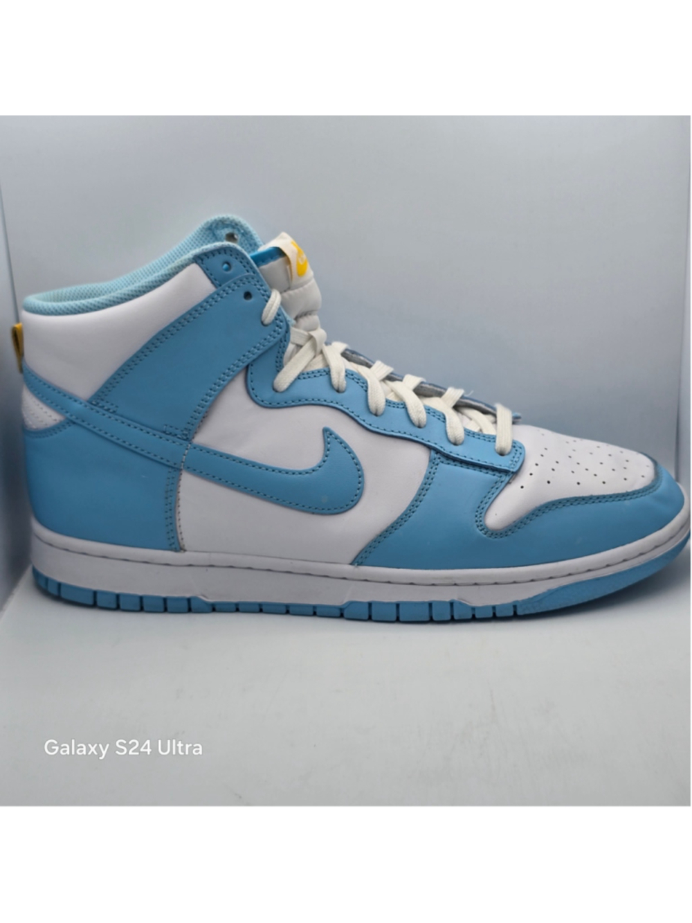 DD1399-401 Nike Dunk High Retro Homer Blue Chill White Amarillo UNC (Men's) 11